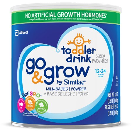 Abbott Nutrition 67010 Toddler Formula Go & Grow by Similac 24 oz. Can Powder Vitamins / Minerals