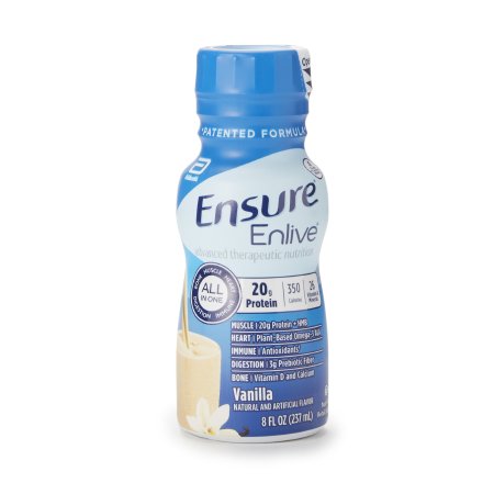 Abbott Nutrition 64286 Oral Supplement Ensure Enlive Advanced Nutrition Shake Vanilla Flavor Liquid 8 oz. Bottle