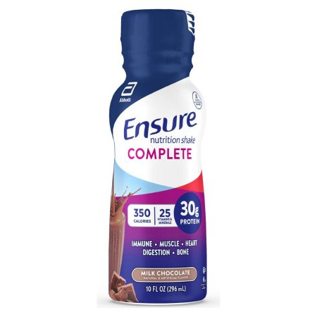 Abbott Nutrition 68056 Oral Supplement Ensure Complete Milk Chocolate Flavor Liquid 10 oz. Bottle