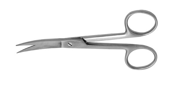 J&J Operating Scissors Curved 4.5" Sharp/Sharp Ea