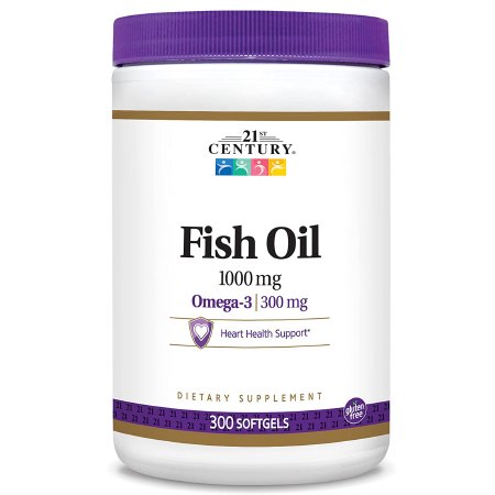 21st Century Nutritional Products  74098521495 Omega 3 Supplement 21st Century Fish Oil 1000 mg Strength Softgel 60 per Bottle