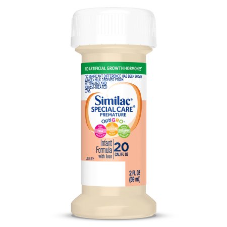 Abbott Nutrition 56265 Infant Formula Similac Special Care 20 2 oz. Bottle Liquid Iron Premature