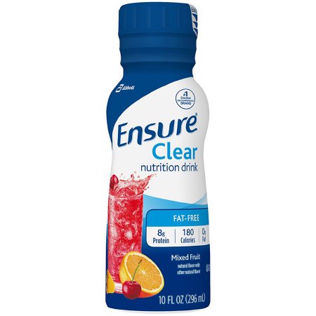 Abbott Nutrition 62479 Oral Supplement Ensure Clear Mixed Fruit Flavor Liquid 10 oz. Bottle
