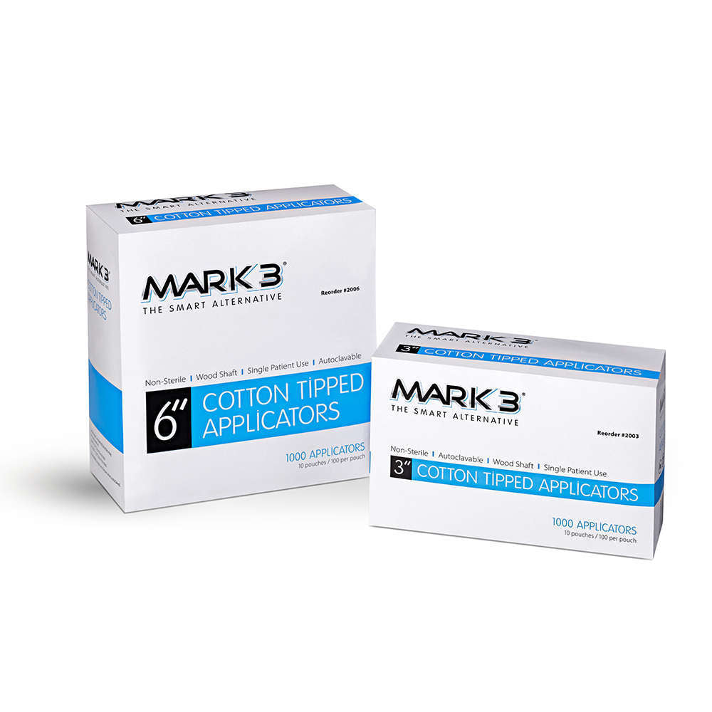 MARK3 Cotton Tipped Applicators Box/1000