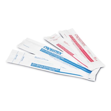 SPS Medical Supply  OCS Autoclave Bag CROSSTEX Steam 2-1/2 X 1-1/2 Inch Self Seal Paper