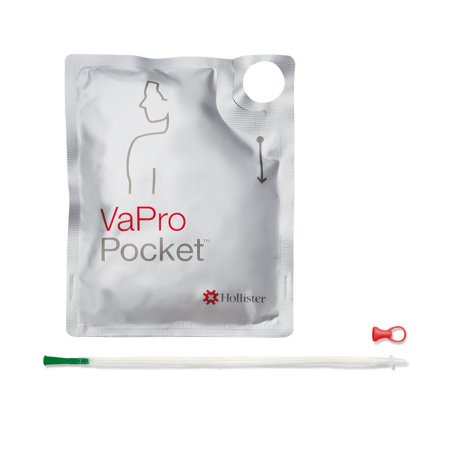 Hollister  71104-30 Intermittent Catheter Tray VaPro Plus Pocket Straight Tip 10 Fr. Hydrophilic Coated Phthalates-Free PVC