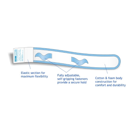 Urocare Products  6355 Leg Bag Strap Urocare 9 to 13 Inch Long, X-Small, 2 Inch Wide, Fabric, Hook and Loop Closure