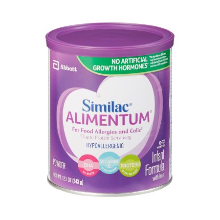 Abbott Nutrition 64715 Infant Formula Similac Alimentum 12.1 oz. Can Powder Food Allergies