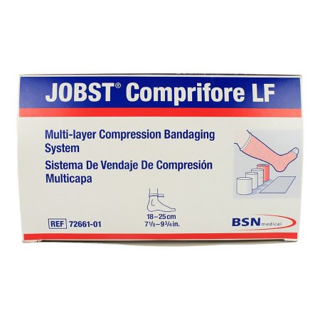 BSN Medical  7266101 4 Layer Compression Bandage System JOBST Comprifore LF 7 to 10 Inch No Closure Tan / White NonSterile 40 mmHg