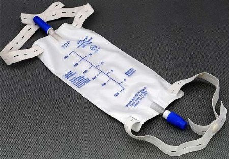 Amsino International  AS307N Urinary Leg Bag AMSure Anti-Reflux Valve / Push-Pull Drain Valve Sterile Fluid Path 900 mL Vinyl