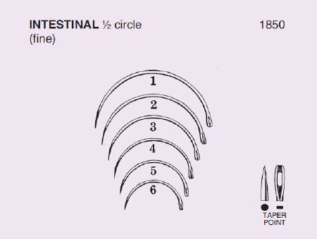 Anchor Products  1850-5R Taper Point Suture Needle Anchor Intestinal Type Size 5 Needle Reusable