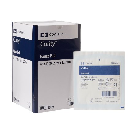 Cardinal  6309 Gauze Sponge Curity 4 X 4 Inch 1 per Pack Sterile 12-Ply Square