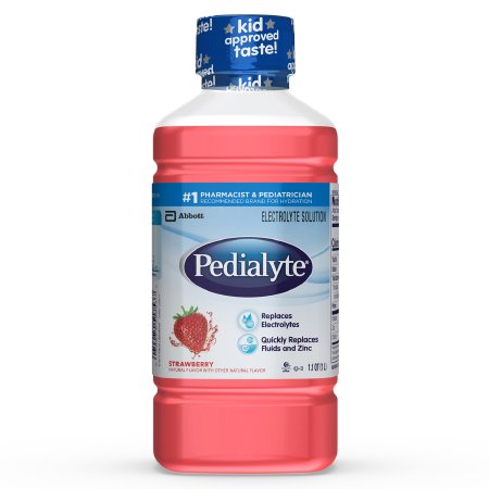 Abbott Nutrition 53983 Oral Electrolyte Solution Pedialyte Classic Strawberry Flavor 33.8 oz. Electrolyte