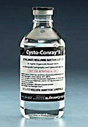 Mallinckrodt  00019086250 Cysto-Conray II Iothalamate Meglumine 17.2% Injection Bottle 250 mL