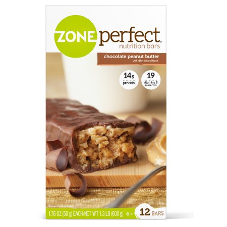 Abbott Nutrition 63161 Nutrition Bar ZonePerfect Chocolate Peanut Butter Flavor Bar 1.76 oz. Individual Packet