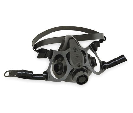 Grainger 4T549 Honeywell North 7700 Series Reusable Respirator Industrial Half Face Adjustable Head Strap Small Gray