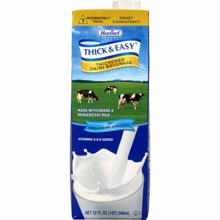 Hormel Food Sales 73626 Thickened Beverage Thick & Easy Dairy 32 oz. Carton Milk Flavor Liquid IDDSI Level 3 Moderately Thick/Liquidized