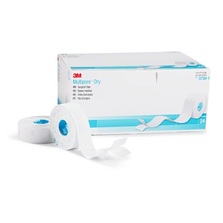 3M  3730-1 Water Resistant Dressing Retention Tape with Liner 3M Multipore Dry White 1 Inch X 5-1/2 Yard Pique NonSterile