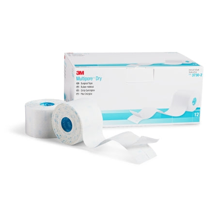 3M  3730-2 Water Resistant Dressing Retention Tape with Liner 3M Multipore Dry White 2 Inch X 5-1/2 Yard Pique NonSterile