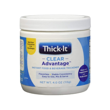 Kent Precision Foods J610-D9800 Food and Beverage Thickener Thick-It Clear Advantage 4 oz. Jar Unflavored Powder IDDSI Level 0 Thin