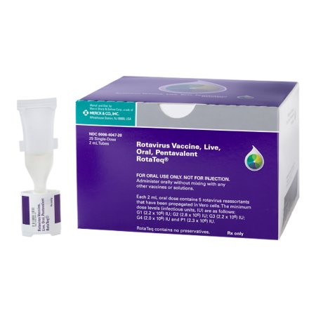 Merck  00006404720 RotaTeq Rotavirus Vaccine Indicated for People 6 to 32 Weeks of Age Solution Single-Dose Tube 2 mL