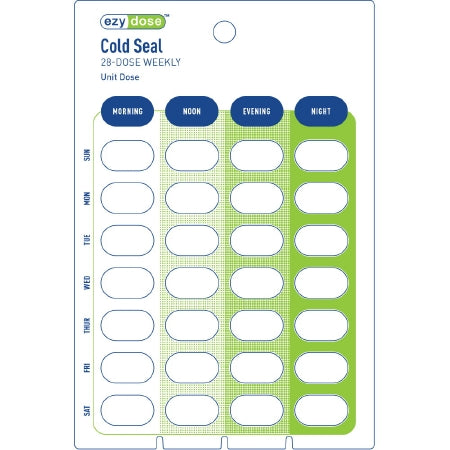 Apothecary Products  90700 Cold Seal Medication Card 28-Dose, 7-Day Card