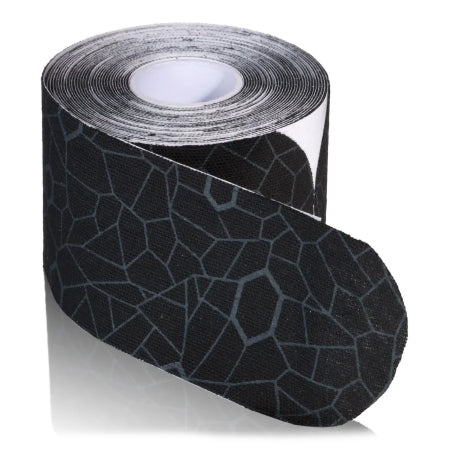 Performance Health  12750 Kinesiology Tape Theraband Black / Gray 2 X 10 Inch Cotton / Spandex NonSterile