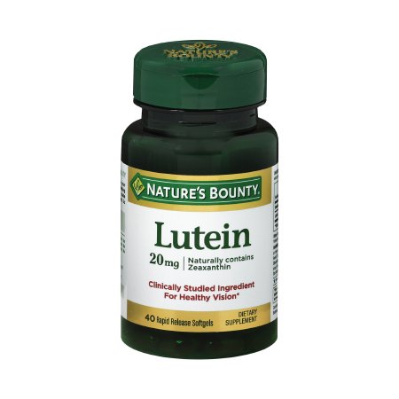 US Nutrition  74312049026 Eye Vitamin Supplement Nature's Bounty Lutein 20 mg Strength Softgel 40 per Bottle