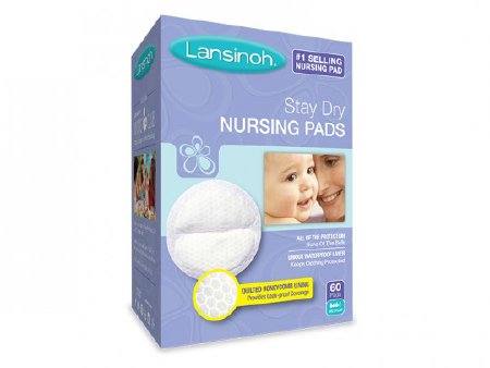 Lansinoh Lab 04467720265 Nursing Pad Lansinoh Stay Dry One Size Fits Most Quilted Cotton Disposable