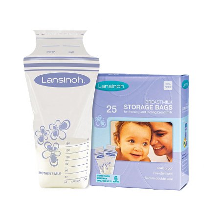 Lansinoh Lab 04467720420 Breast Milk Storage Bag Lansinoh 6 oz. Polyethylene