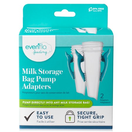 Evenflo 5142111 Breast Milk Storage Bag Adapter Evenflo Advanced For Evenflo Advanced Breast Pumps and Most Other Standard Neck Breast Pump Brands