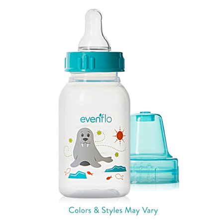 Evenflo 1334111 Baby Bottle Evenflo Classic Prints 4 oz. Polypropylene