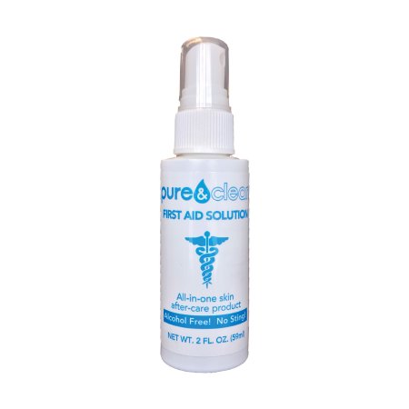 Pure and Clean LLC  739189359110 Wound Cleanser Pure&Clean 2 oz. Pump Bottle NonSterile Antimicrobial