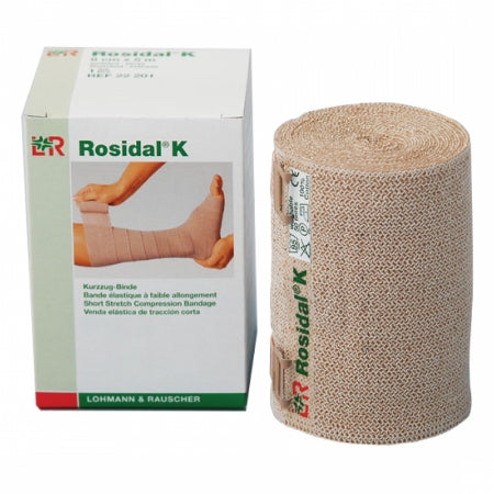 Patterson Medical Supply  081515105 Compression Bandage Rosidal K 1-1/2 Inch X 5-1/2 Yard Clip Detached Closure Tan NonSterile High Compression