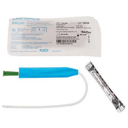 Teleflex LLC  221400080 Urethral Catheter Kit FloCath QUICK Straight Tip 8 Fr. Hydrophilic Coated PVC