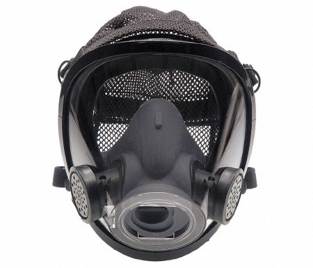 Grainger 35T212 Reusable Respirator Industrial Full Face Adjustable Head Strap Small Gray