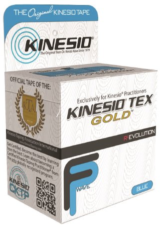 Fabrication Enterprises  24-4871-6 Kinesiology Tape Kinesio Tex Gold FP Blue 2 Inch X 5-1/2 Yard Cotton NonSterile