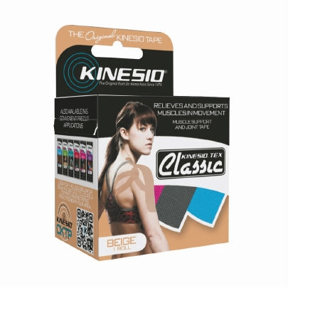 Fabrication Enterprises  24-4890-6 Kinesiology Tape Kinesio Tex Classic Beige 2 Inch X 4-2/5 Yard Cotton NonSterile