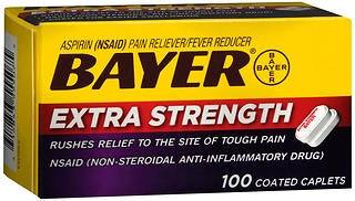 Bayer  31284355507 Pain Relief Bayer 500 mg Strength Aspirin Capsule 100 per Box