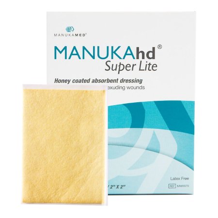 Manukamed  MM0070 Honey Impregnated Wound Dressing MANUKAhd Super Lite Square 2 X 2 Inch Sterile