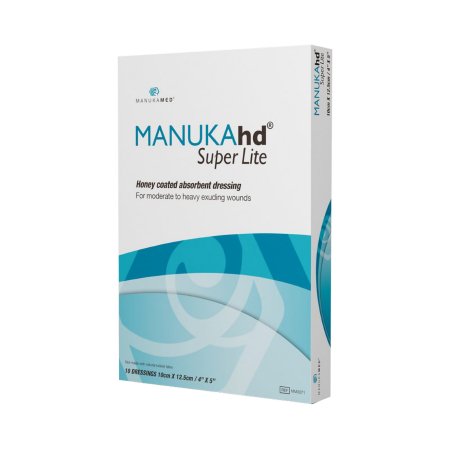 Manukamed  MM0071 Honey Impregnated Wound Dressing MANUKAhd Super Lite Rectangle 4 X 5 Inch Sterile