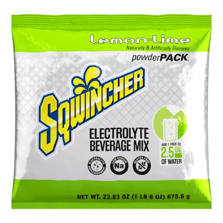 R3 Safety 33170043 Oral Electrolyte Solution Sqwincher Powder Pack Lemon-Lime Flavor 47.66 oz. Electrolyte