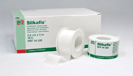 Lohmann & Rauscher  34325 Medical Tape Silkafix White 1 Inch X 5-2/5 Yard Acetate NonSterile