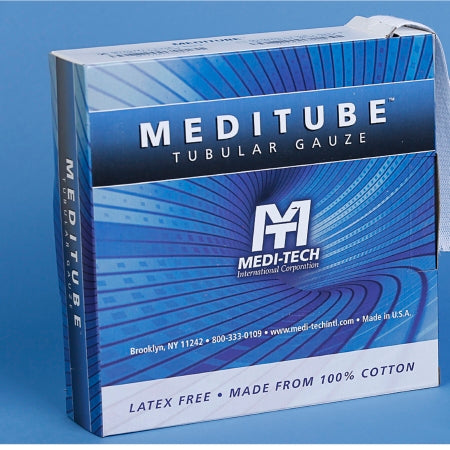 Medi-Tech International  MTTG321 Tubular Retainer Dressing Meditube Cotton 1-1/2 Inch X 50 Yard Size 3 White Hand / Wrist / Foot NonSterile