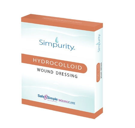 Safe N Simple  SNS55402 Hydrocolloid Dressing Simpurity 2 X 2 Inch Square