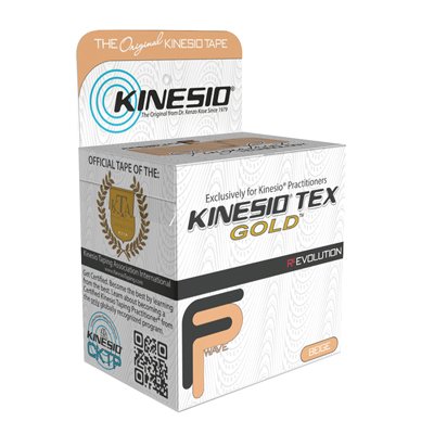 Fabrication Enterprises  24-4870-6 Kinesiology Tape Kinesio Tex Gold FP Beige 2 Inch X 5-1/2 Yard Cotton NonSterile