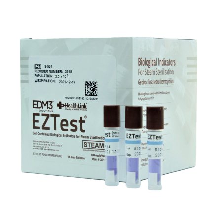 EDM 3 LLC  3918 EZTest Sterilization Biological Indicator Vial Steam