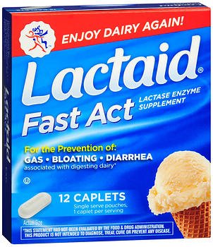 J & J Sales  00045091012 Dietary Supplement Lactaid Lactase Enzyme 9000 FCC Units Strength Caplet 12 per Box