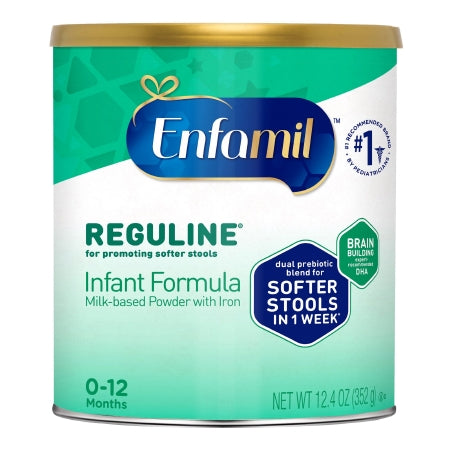 Mead Johnson 00087511132 Infant Formula Enfamil Reguline 12.4 oz. Can Powder Prebiotic Loose Stool