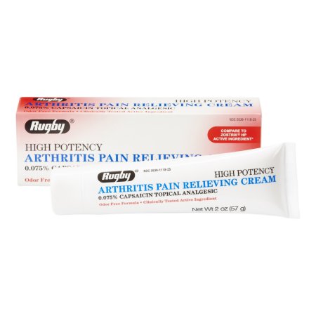 Major Pharmaceuticals  00536111825 Topical Pain Relief Major 0.075% Strength Capsaicin Cream 2 oz.